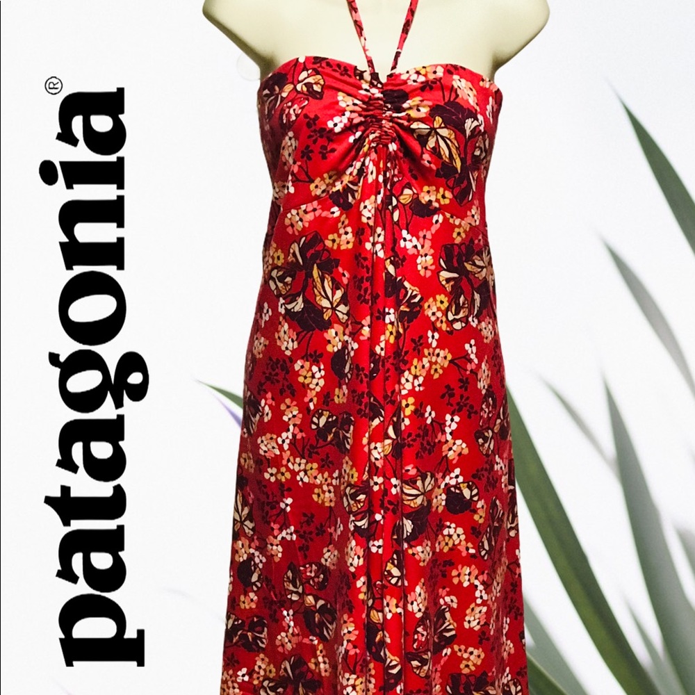 🎊 HOST PICK 🎊 Patagonia Organic Cotton Halter Summer Dress MD